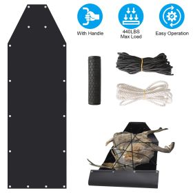Deer Drag Sled With Handle Deer Cart Game Hauler Snow Sledding Pad Hunting Gear Supplies With 32.8FT Black Rope 16.1FT White Rope For Hunting Ice