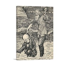 Hunting Of The Snark Plate 1 (Type: Standard Framed Canvas Print, size: 24" x 16" / 60cm x 40cm (approx))