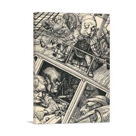 Hunting Of The Snark Plate 2 (Type: Standard Framed Canvas Print, size: 32" x 24" / 80cm x 60cm (approx))