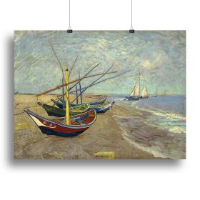 Fishing boats at Sainte Marie Canvas Print or Poster (Type: Poster Print, size: 12" x 8" / 30cm x 20cm (approx))