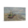 Fishing Boats on the Beach at Saintes-Maries 1888