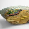 Fishing Boats on the Beach at Saintes-Maries by Van Gogh Cushion