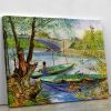 Fishing in Spring by Van Gogh Canvas Print or Poster